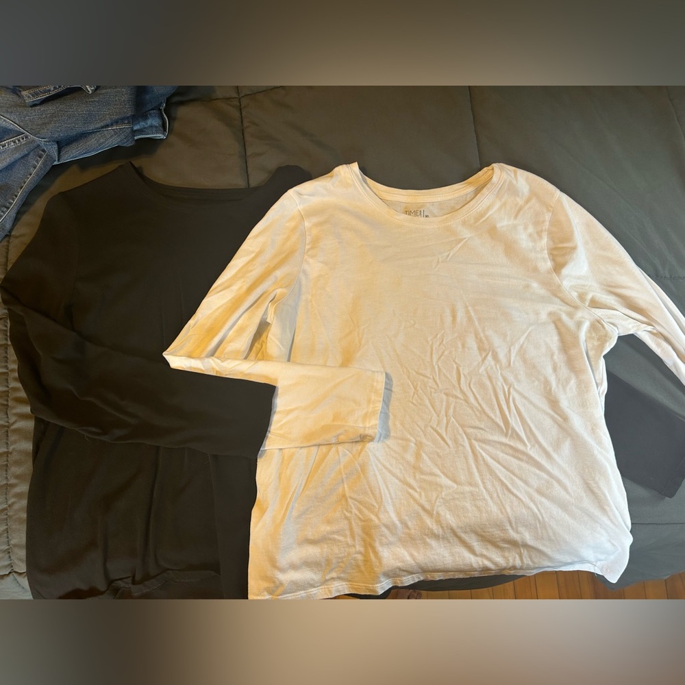 Lot of two long sleeve Time and Tru shirts size xl